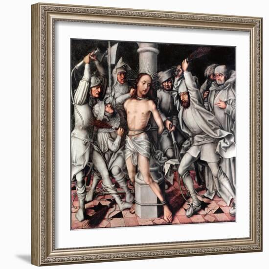 The Flagellation of Christ, Detail from an Altarpiece, 1496 (Oil on Panel)-Hans Holbein the Elder-Framed Giclee Print