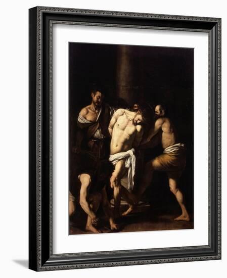 The Flagellation of Christ-Caravaggio-Framed Giclee Print