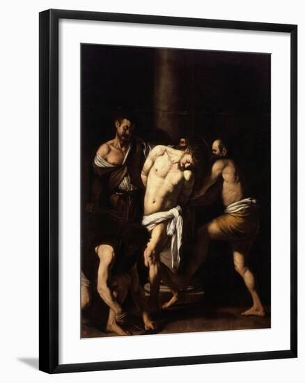 The Flagellation of Christ-Caravaggio-Framed Giclee Print