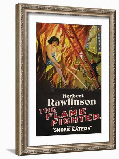 The Flame Fighter - Smoke Eaters-null-Framed Art Print