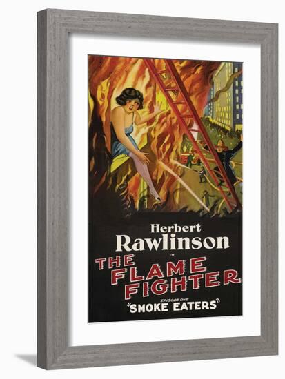 The Flame Fighter - Smoke Eaters-null-Framed Art Print