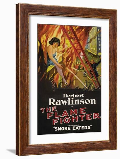 The Flame Fighter - Smoke Eaters-null-Framed Art Print