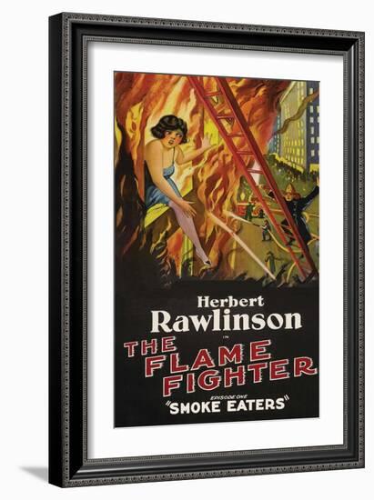 The Flame Fighter - Smoke Eaters-null-Framed Art Print