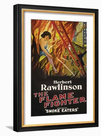 The Flame Fighter - Smoke Eaters-null-Framed Art Print