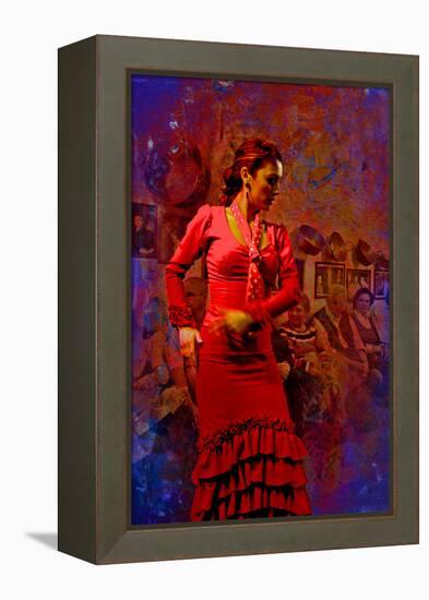 The Flamenco Dancer-Steven Boone-Framed Premier Image Canvas