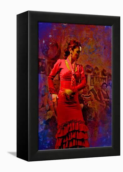 The Flamenco Dancer-Steven Boone-Framed Premier Image Canvas