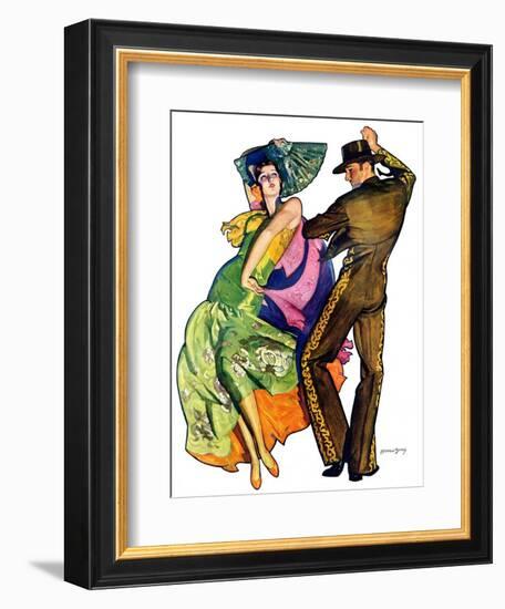 "The Flamenco,"February 1, 1930-McClelland Barclay-Framed Giclee Print