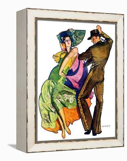 "The Flamenco,"February 1, 1930-McClelland Barclay-Framed Premier Image Canvas