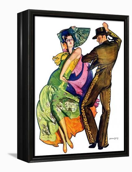 "The Flamenco,"February 1, 1930-McClelland Barclay-Framed Premier Image Canvas