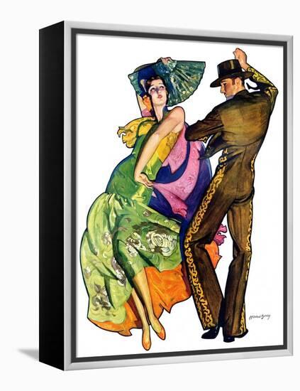 "The Flamenco,"February 1, 1930-McClelland Barclay-Framed Premier Image Canvas