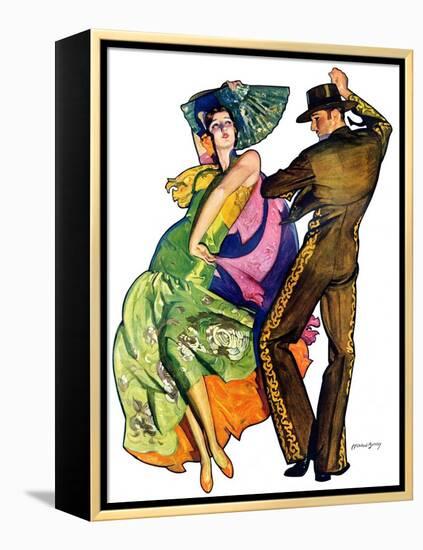 "The Flamenco,"February 1, 1930-McClelland Barclay-Framed Premier Image Canvas