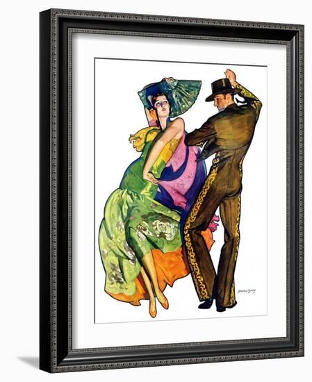 "The Flamenco,"February 1, 1930-McClelland Barclay-Framed Giclee Print