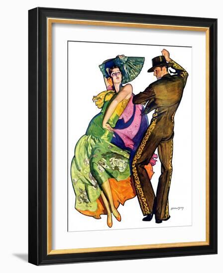 "The Flamenco,"February 1, 1930-McClelland Barclay-Framed Giclee Print