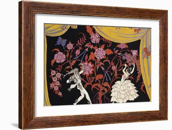 The Flamenco-Georges Barbier-Framed Giclee Print