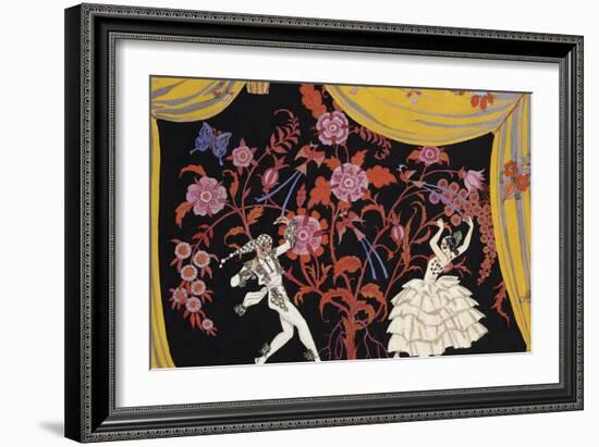 The Flamenco-Georges Barbier-Framed Giclee Print