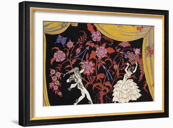 The Flamenco-Georges Barbier-Framed Giclee Print