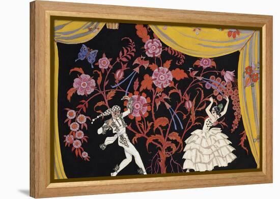 The Flamenco-Georges Barbier-Framed Premier Image Canvas