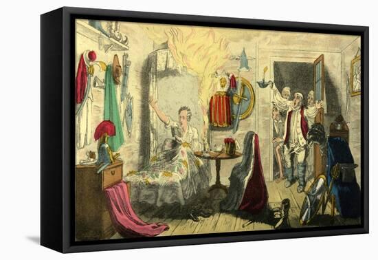 The Flaming Actor-Theodore Lane-Framed Premier Image Canvas