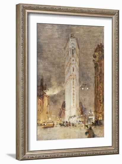 The Flat Iron Building, New York-Colin Campbell Cooper-Framed Giclee Print