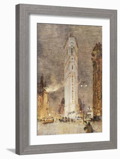 The Flat Iron Building, New York-Colin Campbell Cooper-Framed Giclee Print