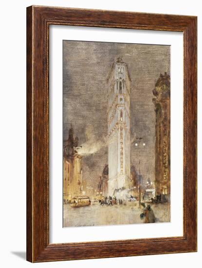 The Flat Iron Building, New York-Colin Campbell Cooper-Framed Giclee Print