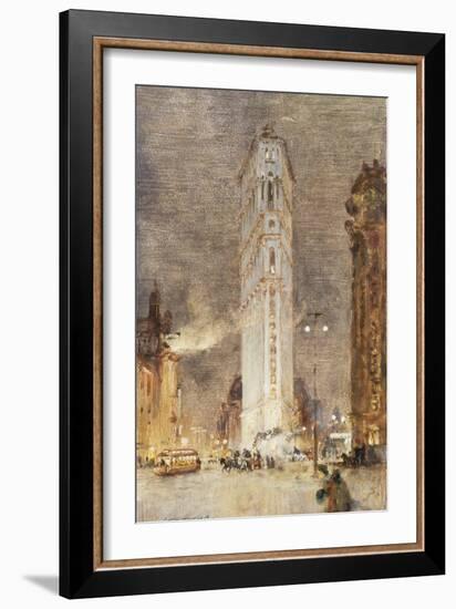 The Flat Iron Building, New York-Colin Campbell Cooper-Framed Giclee Print