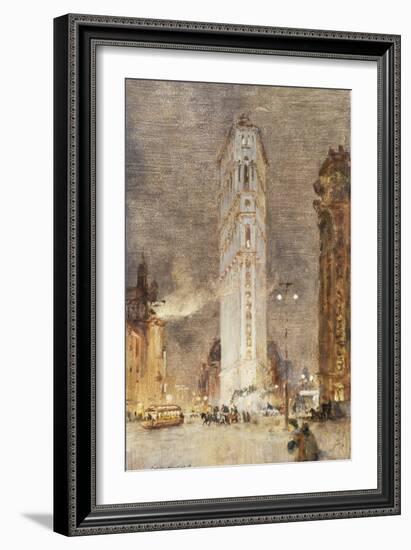 The Flat Iron Building, New York-Colin Campbell Cooper-Framed Giclee Print