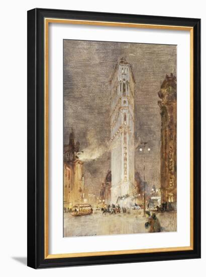 The Flat Iron Building, New York-Colin Campbell Cooper-Framed Giclee Print