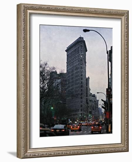 The Flatiron at Dusk-Pete Kelly-Framed Giclee Print