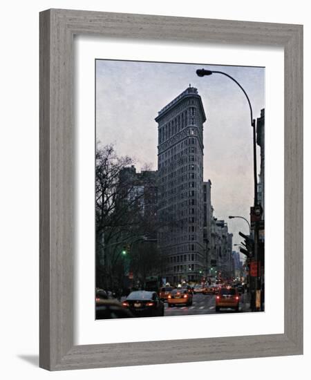 The Flatiron at Dusk-Pete Kelly-Framed Giclee Print