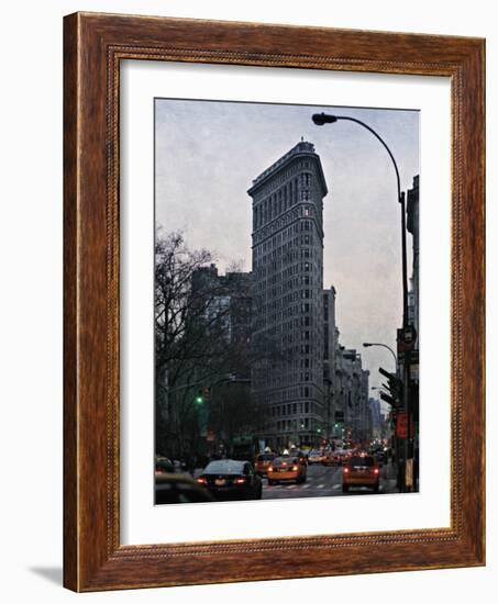 The Flatiron at Dusk-Pete Kelly-Framed Giclee Print