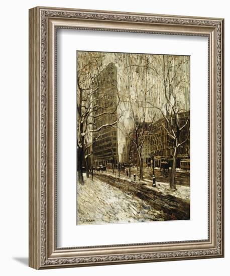 The Flatiron Building, New York, 1903-1905-Ernest Lawson-Framed Giclee Print