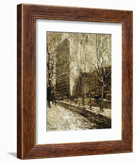 The Flatiron Building, New York, 1903-1905-Ernest Lawson-Framed Giclee Print