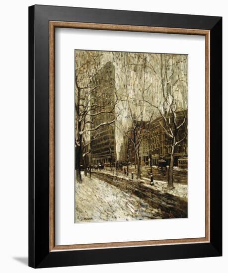 The Flatiron Building, New York, 1903-1905-Ernest Lawson-Framed Giclee Print