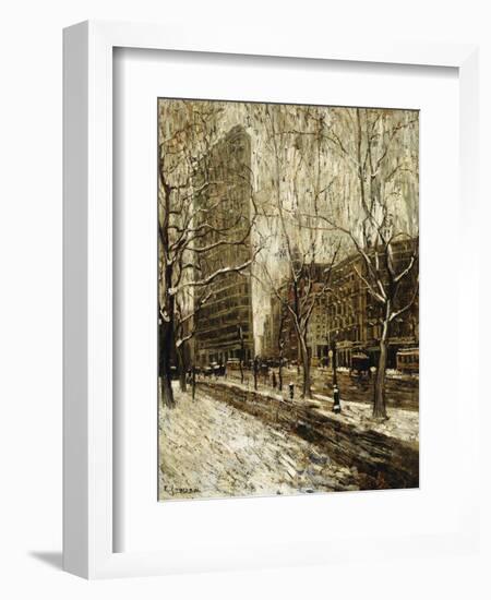 The Flatiron Building, New York, 1903-1905-Ernest Lawson-Framed Giclee Print