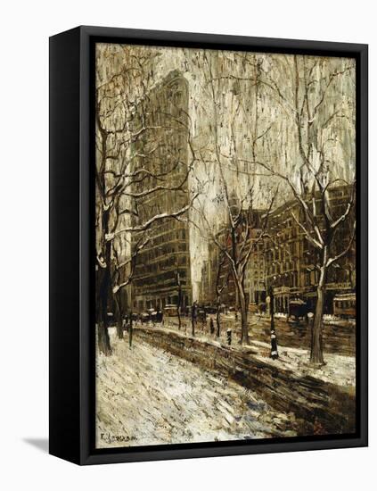 The Flatiron Building, New York, 1903-1905-Ernest Lawson-Framed Premier Image Canvas