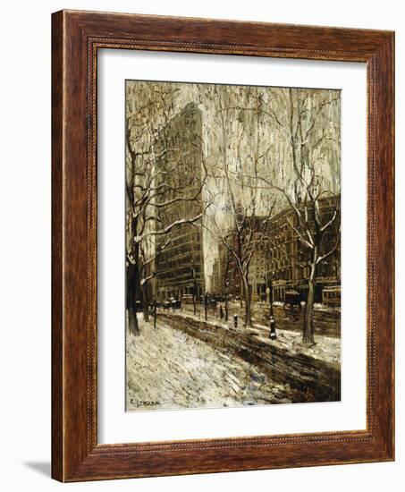 The Flatiron Building, New York, 1903-1905-Ernest Lawson-Framed Giclee Print