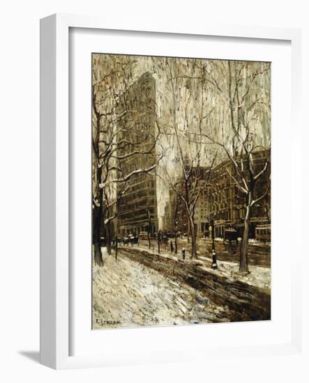 The Flatiron Building, New York, 1903-1905-Ernest Lawson-Framed Giclee Print