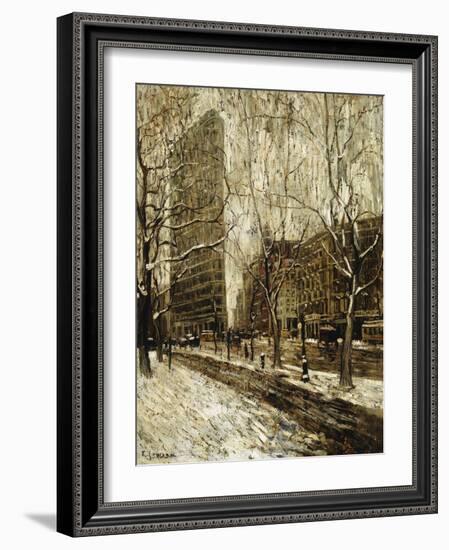 The Flatiron Building, New York, 1903-1905-Ernest Lawson-Framed Giclee Print