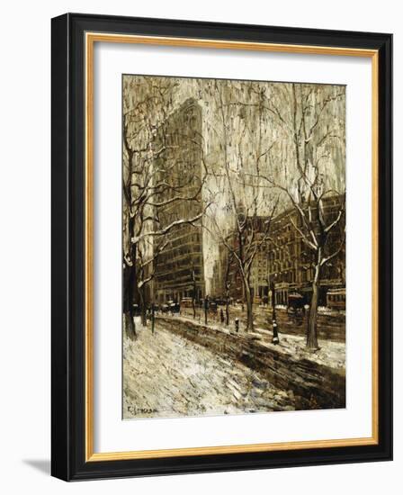 The Flatiron Building, New York, 1903-1905-Ernest Lawson-Framed Giclee Print