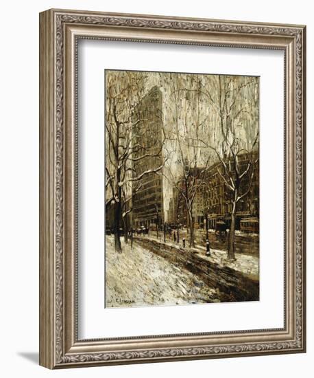 The Flatiron Building, New York-Ernest Lawson-Framed Giclee Print