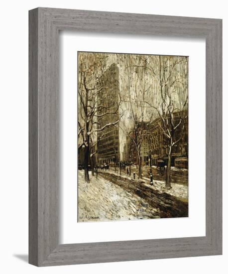 The Flatiron Building, New York-Ernest Lawson-Framed Giclee Print