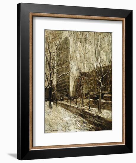 The Flatiron Building, New York-Ernest Lawson-Framed Giclee Print