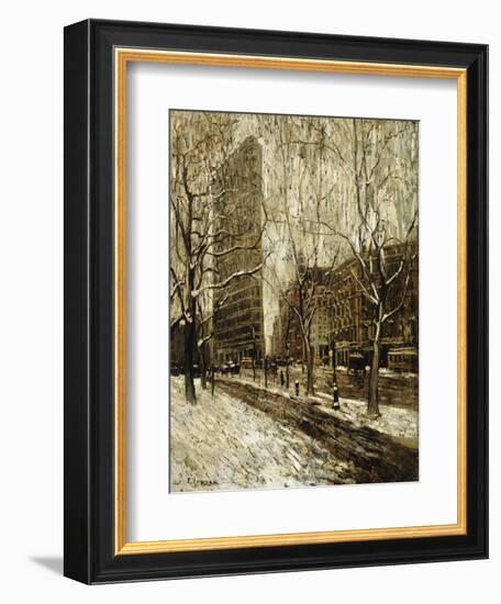 The Flatiron Building, New York-Ernest Lawson-Framed Giclee Print