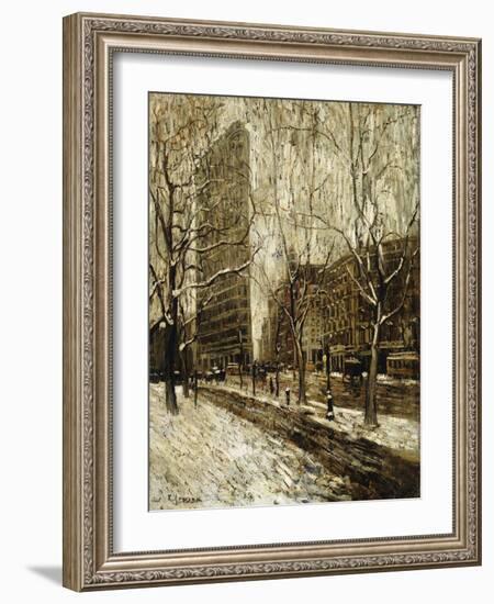 The Flatiron Building, New York-Ernest Lawson-Framed Giclee Print