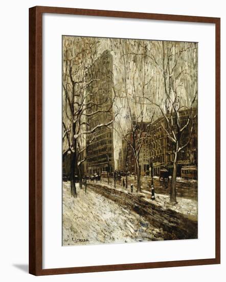 The Flatiron Building, New York-Ernest Lawson-Framed Giclee Print