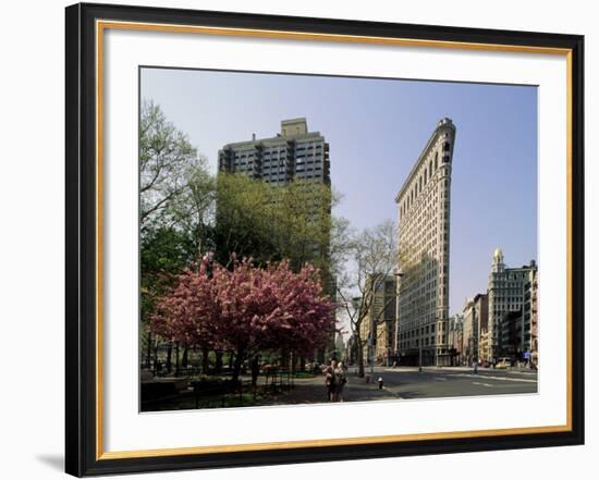 The Flatiron Building, W. 23rd and Broadway, New York, New York State, USA-Adam Woolfitt-Framed Photographic Print