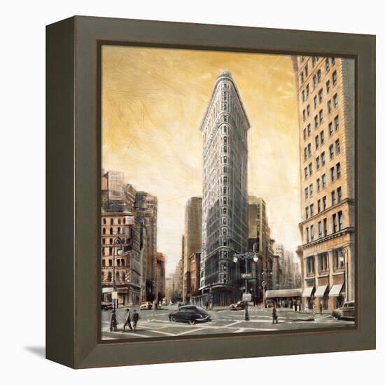 The Flatiron Building-Matthew Daniels-Framed Stretched Canvas