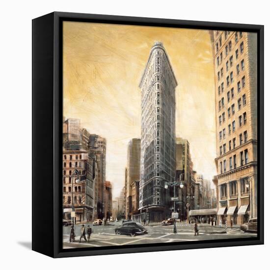 The Flatiron Building-Matthew Daniels-Framed Stretched Canvas