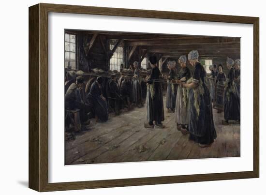 The Flax Barn at Laren, 1887-Max Liebermann-Framed Giclee Print